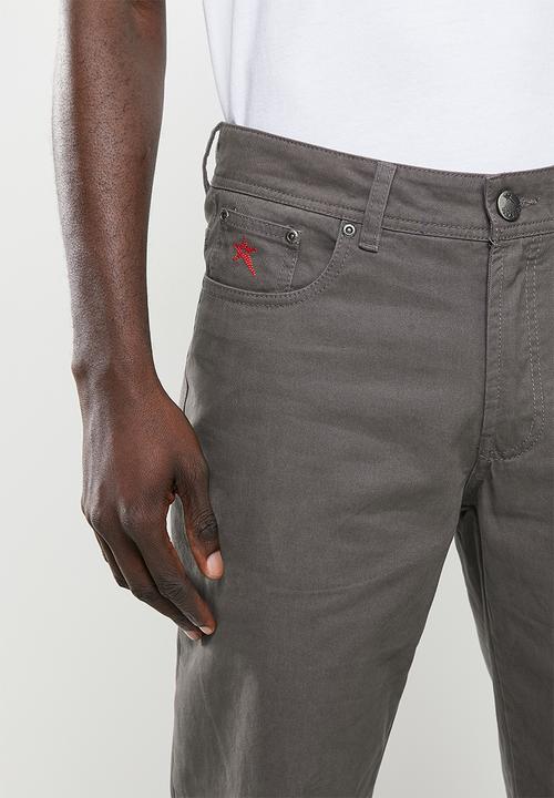 SOVIET - M Voyager 5 pocket chino - charcoal