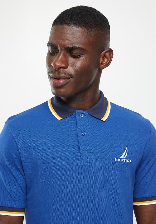 Nautica - Platte short sleeve golfer - cobalt