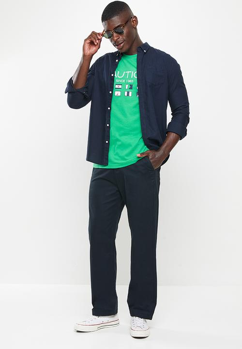 Nautica - Nautica logo short sleeve T-shirt - green lake