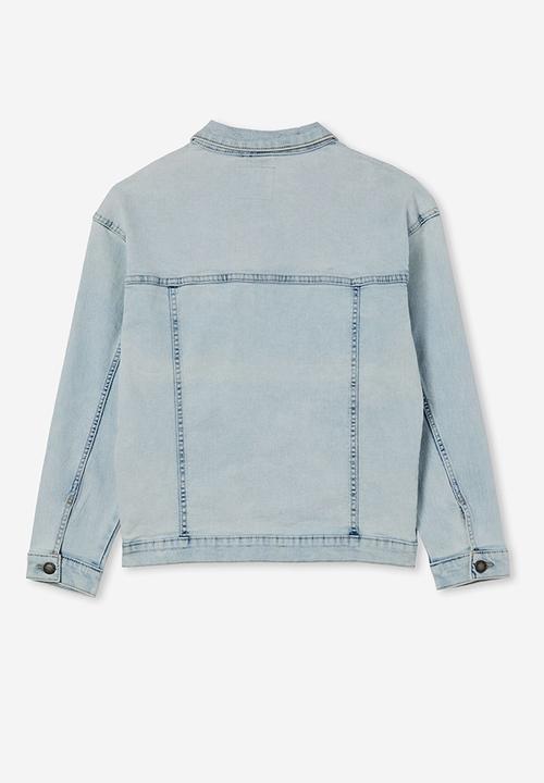 Cotton On - Super oversized denim jacket - bells light blue