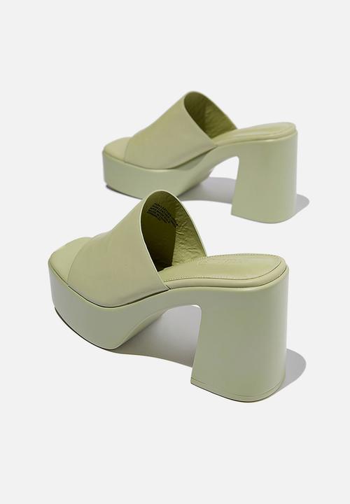 Cotton On - Hanna platform mule - sage green