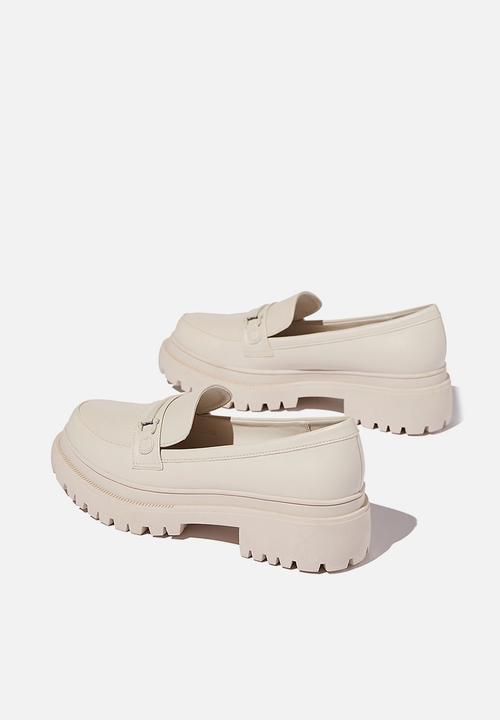 Cotton On - Bree lug sole loafer - ecru mono