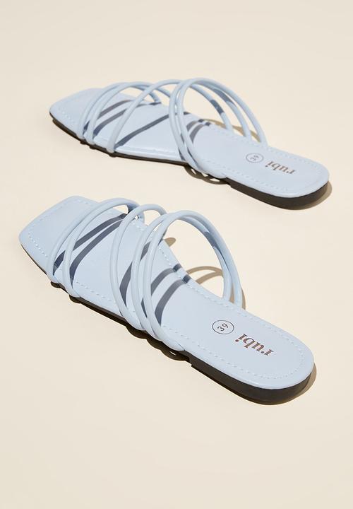 Cotton On - Frankie strappy slide - dusty blue pu