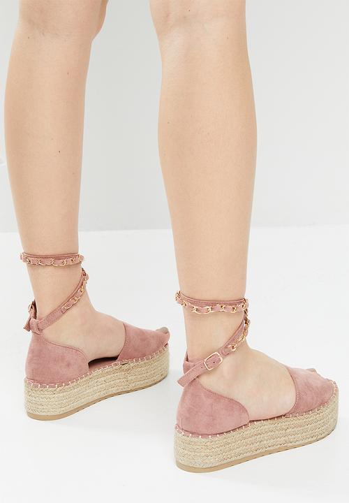 Madison® - Clarke flatform espadrille sandal - blush