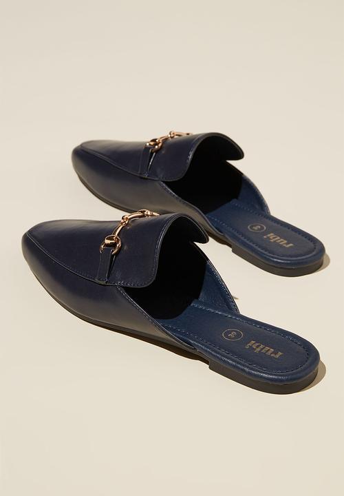 Cotton On - Eva loafer mule - navy pu