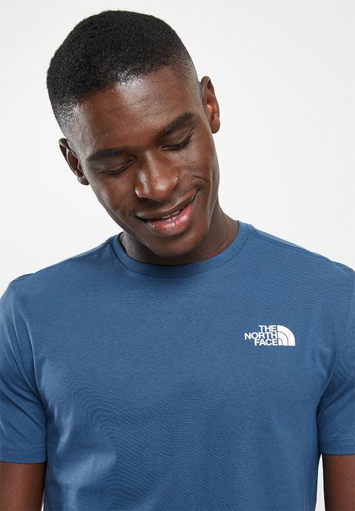 The North Face - M short sleeve redbox celebration tee - shady blue