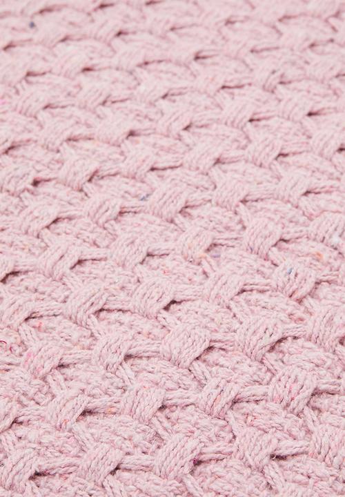 Sixth Floor - Maira handwoven recycled cotton bath runner - dusty lilac