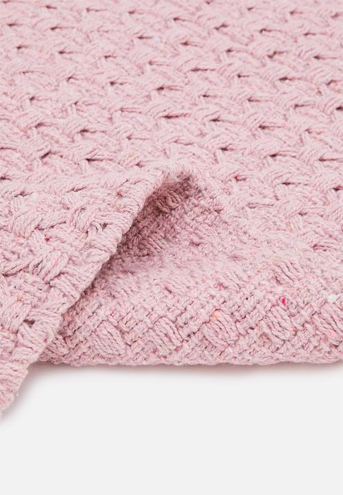 Sixth Floor - Maira handwoven recycled cotton bath runner - dusty lilac