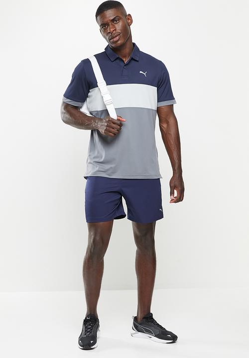 PUMA - Cloudspun highway golf polo - navy  & quiet shade