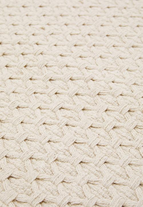 Sixth Floor - Maira handwoven recycled cotton bath runner - cream