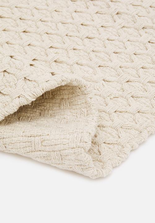 Sixth Floor - Maira handwoven recycled cotton bath runner - cream