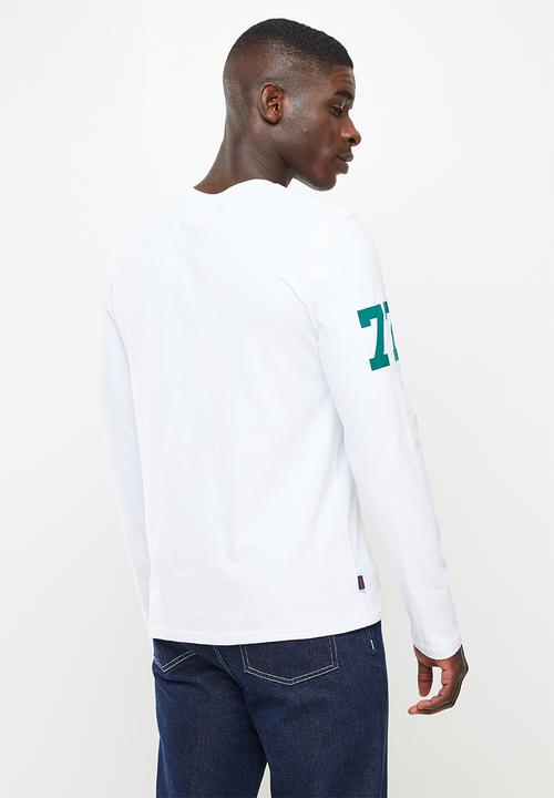 Superdry. - Vintage vl classic long sleeve top - optic