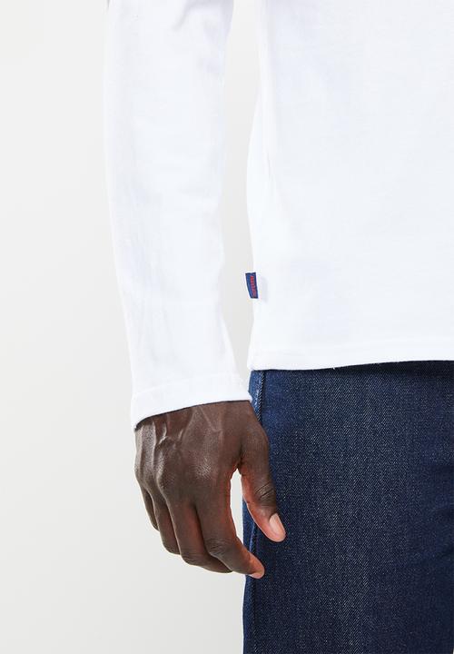 Superdry. - Vintage vl classic long sleeve top - optic