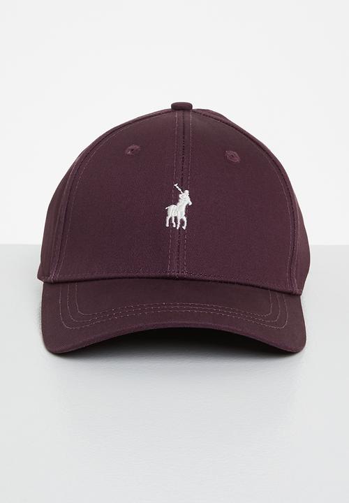 POLO - Mens 6 panel classic peak - burgundy