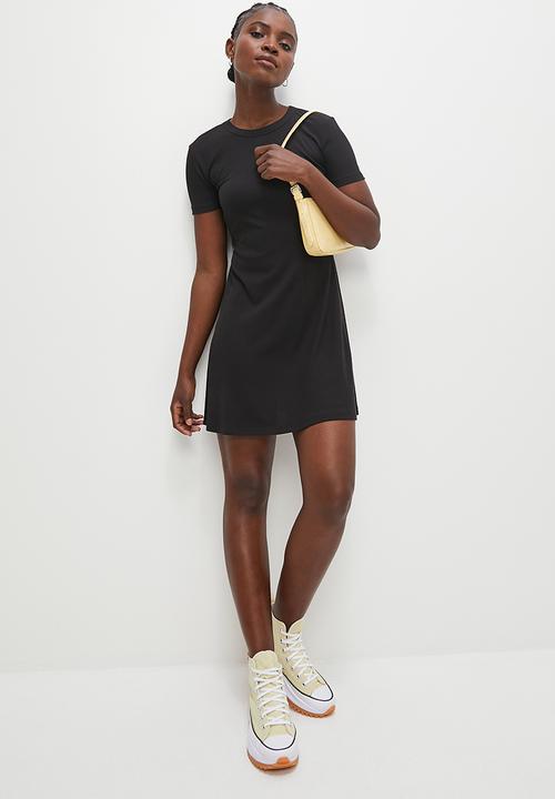 Blake - A-line mini dress - black