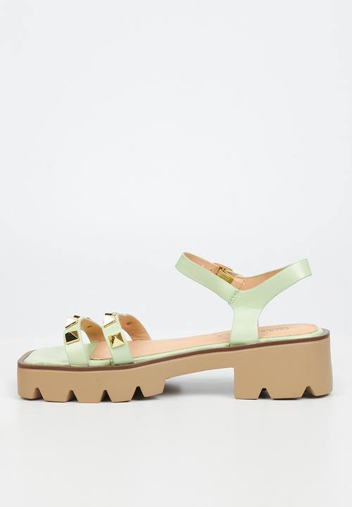 Rock & Co - Deviant 1 chunky lug sole sandal - mint