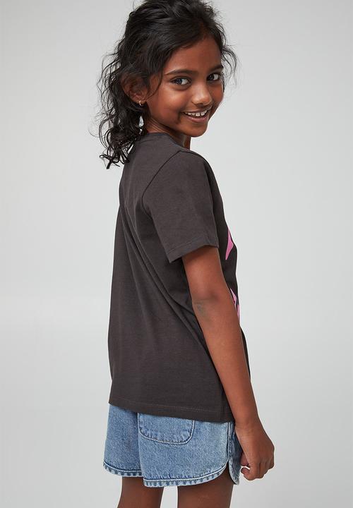 Cotton On - Penelope short sleeve tee - purple paradise/skate apple