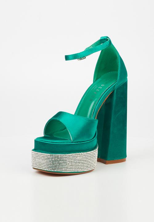 Rock & Co - Sachi 1 ankle tie platform heel - green