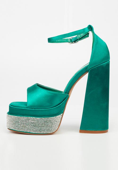Rock & Co - Sachi 1 ankle tie platform heel - green