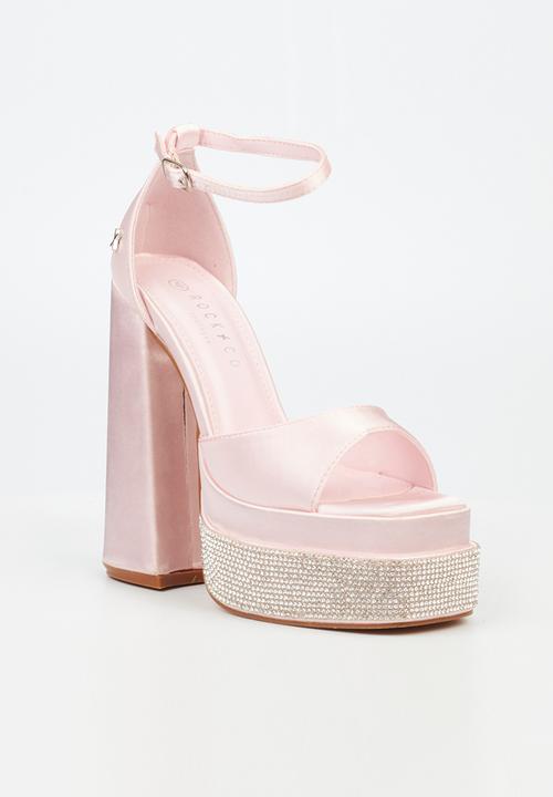 Rock & Co - Sachi 1 ankle tie platform heel - pink