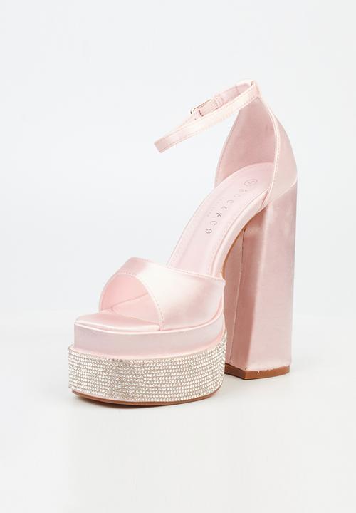 Rock & Co - Sachi 1 ankle tie platform heel - pink
