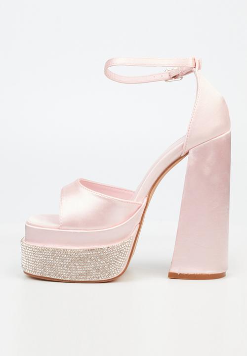 Rock & Co - Sachi 1 ankle tie platform heel - pink