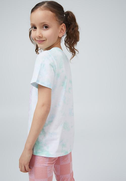 Cotton On - Stevie short sleeve embellished tee - tie dye/butterfly