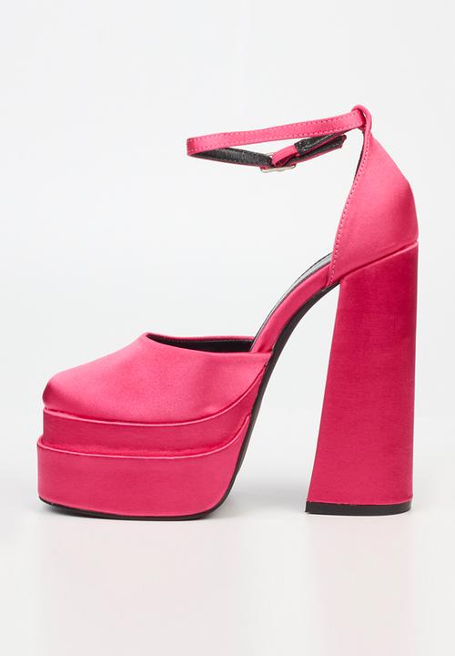 Rock & Co - Sachi 4 ankle tie platform heel - fuchsia