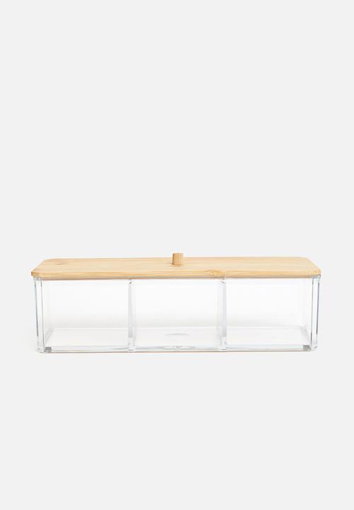 Bathroom Solutions - Rectangle makeup organizer - clear