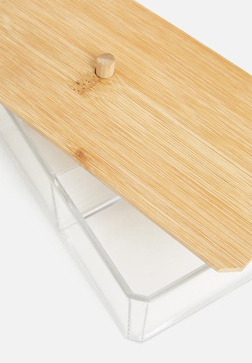 Bathroom Solutions - Rectangle makeup organizer - clear