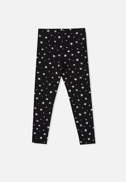 Cotton On - Huggie tights - black/glow in the dark star