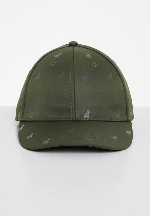 POLO - Mens 6 panel monogram peak - olive