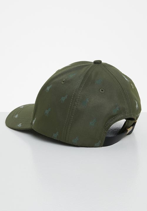POLO - Mens 6 panel monogram peak - olive