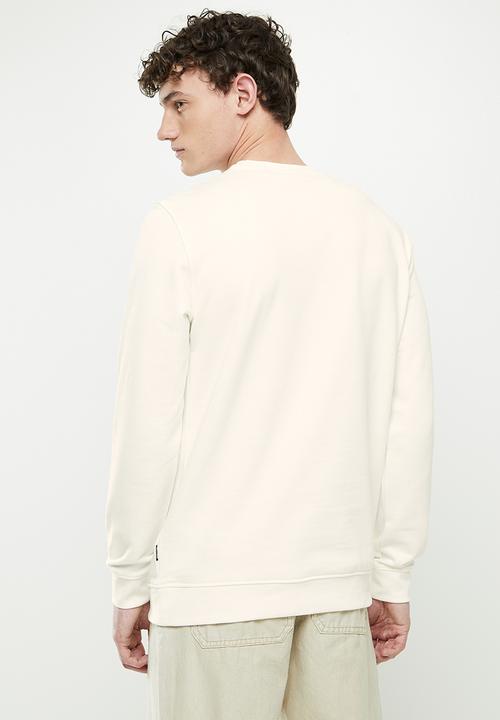 Only & Sons - Onsdylan reg collegiate print sweat - white