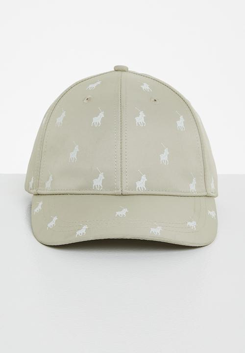 POLO - Mens 6 panel monogram peak - stone