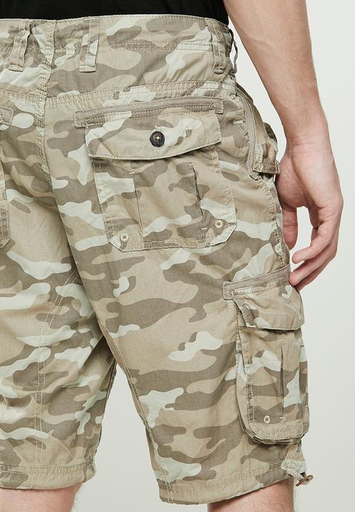 Brave Soul - Msrt-georgecamos shorts - stone camo