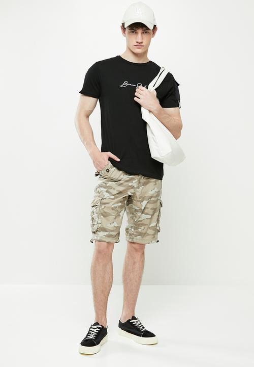 Brave Soul - Msrt-georgecamos shorts - stone camo