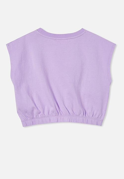 Cotton On - Colette crop tee - lilac drop