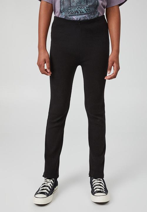 Cotton On - Billie flare pant - black rib