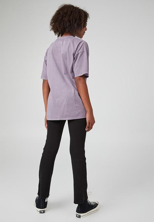 Cotton On - Billie flare pant - black rib