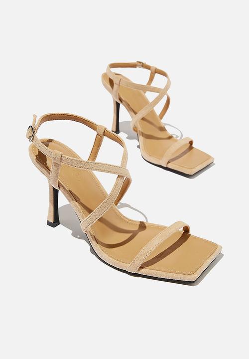 Cotton On - Stella strappy heel - taupe micro
