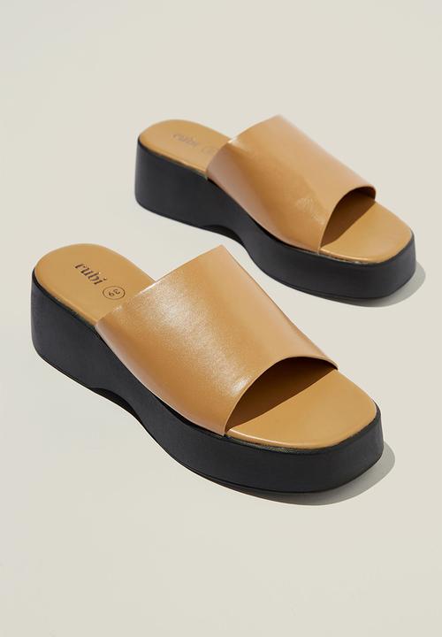 Cotton On - Mae single vamp flatform - camel pu