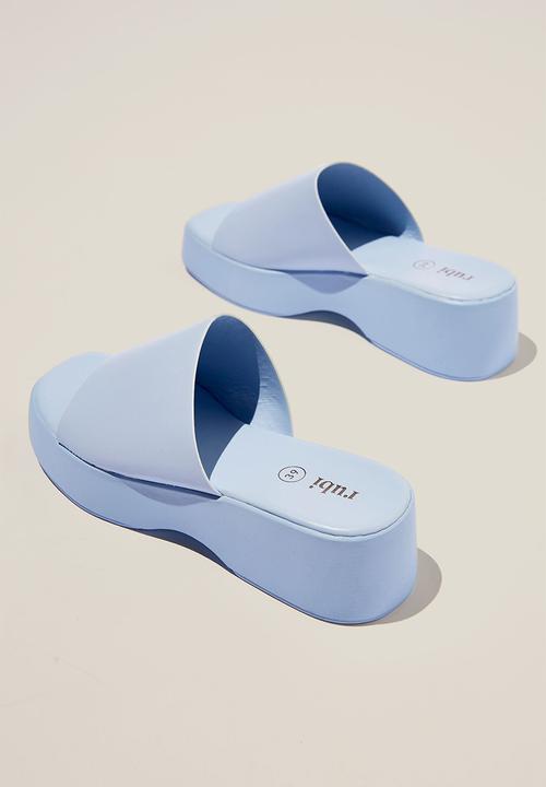 Cotton On - Mae single vamp flatform - seaside blue pu