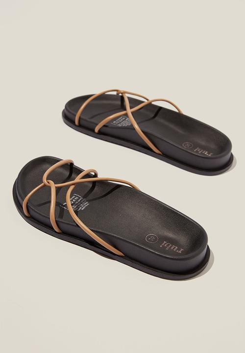 Cotton On - Pia strappy slide - camel pu