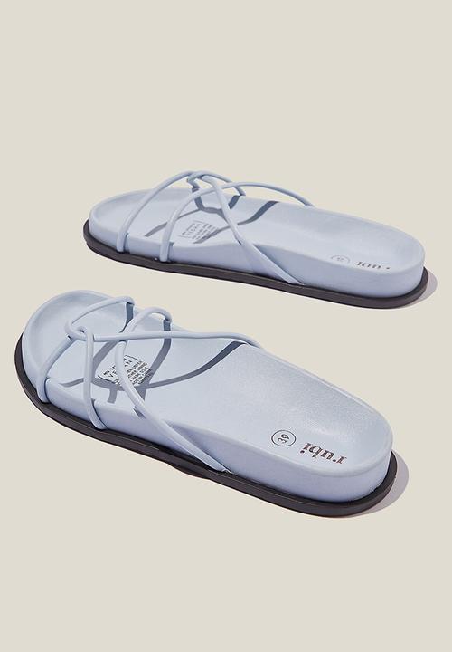 Cotton On - Pia strappy slide - seaside blue pu