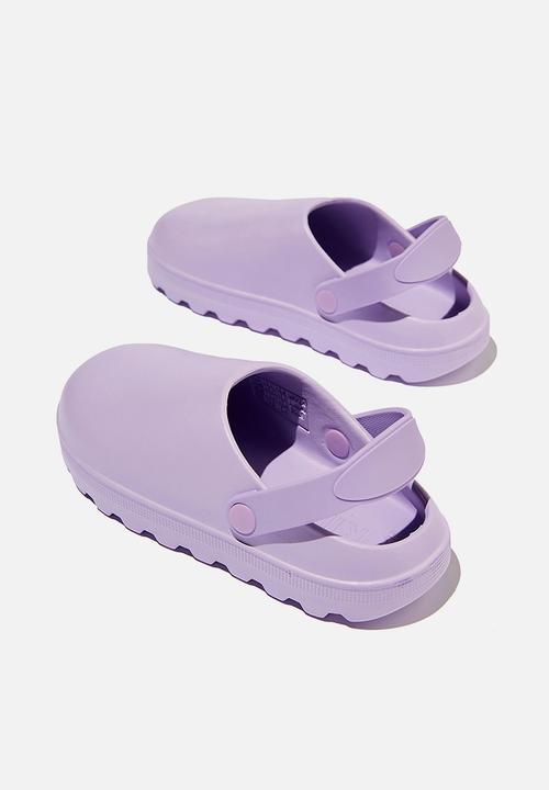 Cotton On - Charlie beach slide - lilac drop