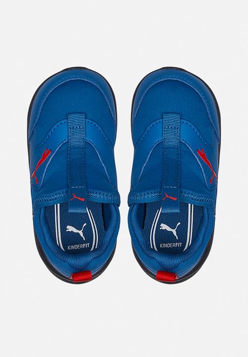 PUMA - Puma fun racer slip on inf - lake blue-high risk red