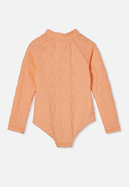 Cotton On - Lydia one piece - tropical orange flowers