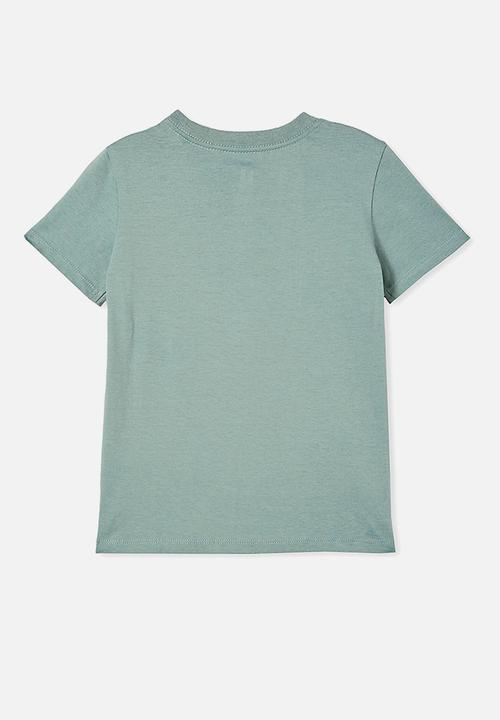 Cotton On - Max skater short sleeve tee - rusty aqua