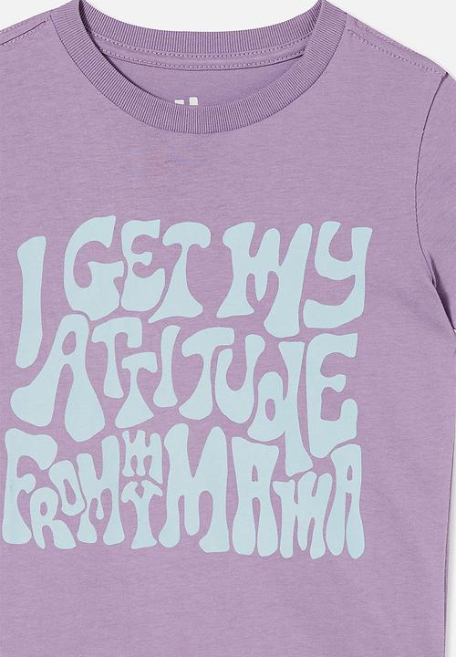 Cotton On - Max skater short sleeve tee - grape soda